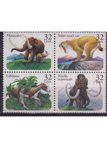 USA  francobolli  tematica dinosauri nuovi Unificato 2851-5